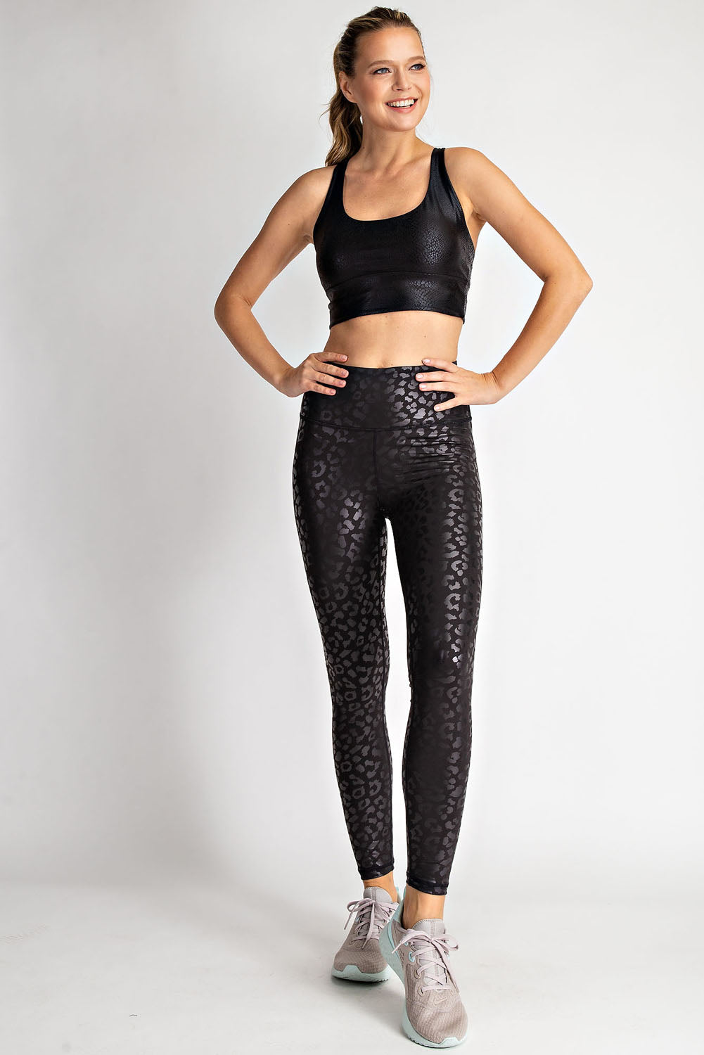 Silver Leopard Leggings