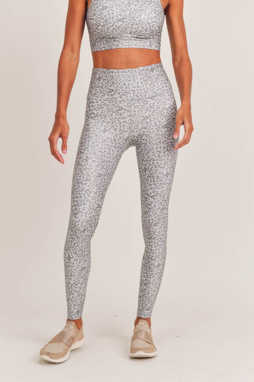 Silver Leopard Leggings