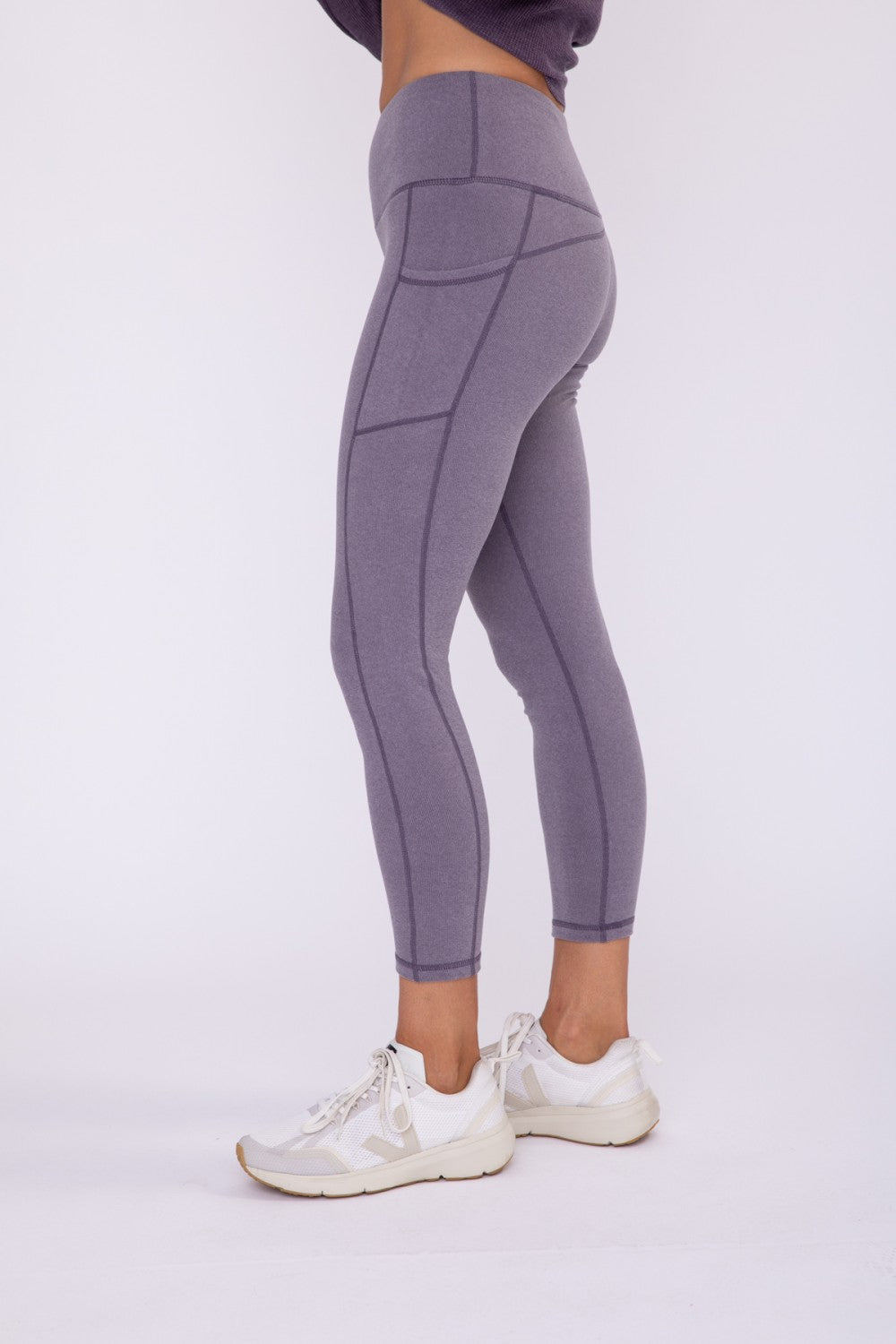 Micro-Ribbed Pocket Leggings