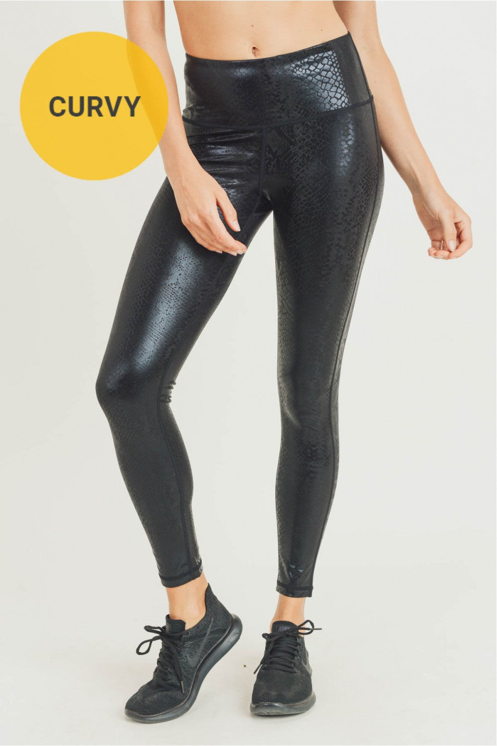 CURVY Snake Foil Leggings