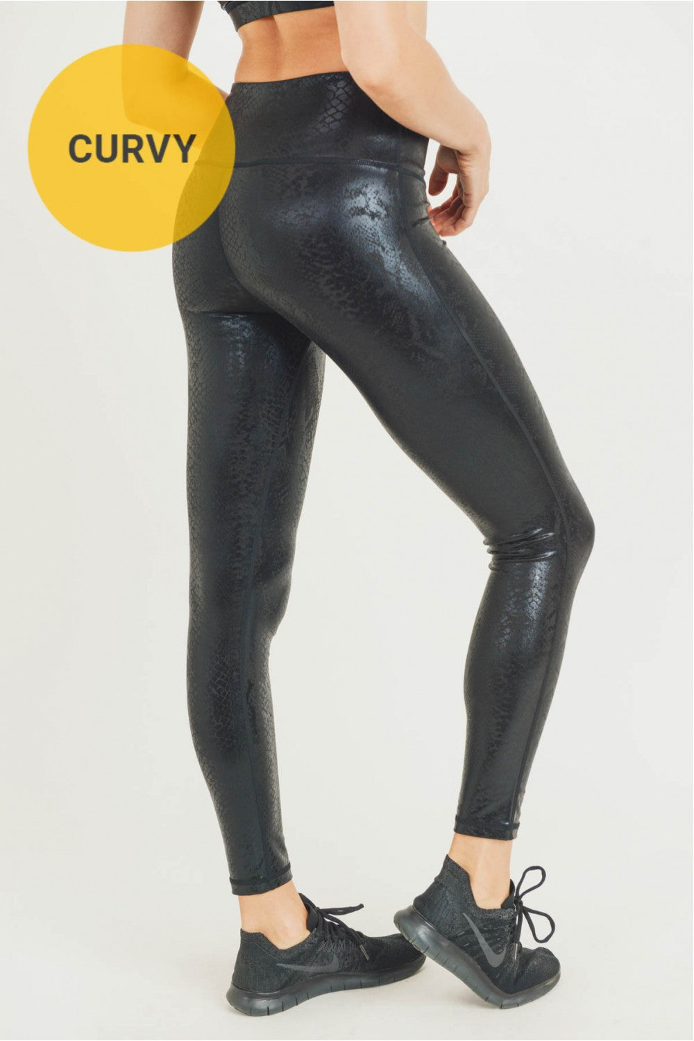 CURVY Snake Foil Leggings