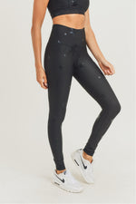 Load image into Gallery viewer, Black Star Leggings
