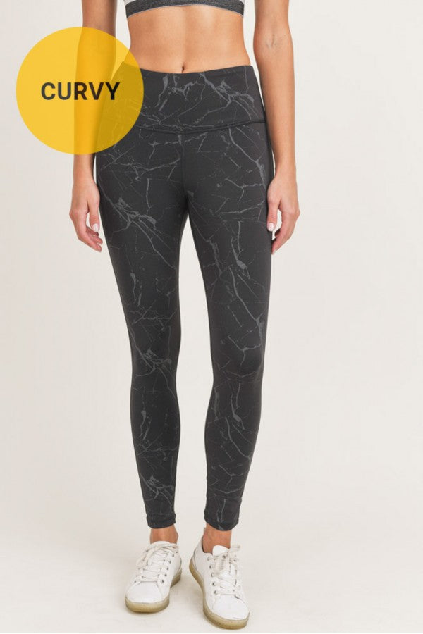 CURVY Marble Leggings