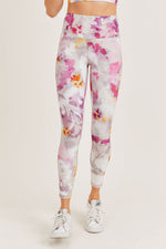 Load image into Gallery viewer, Watercolor Floral Highwaist Leggings
