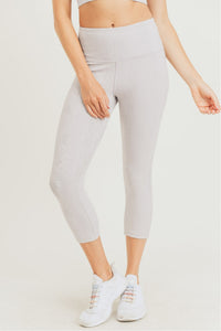 Textured Snake Capri Leggings