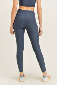 Textured Polkadot Highwaist Leggings