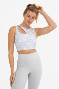 Camo Asymmetrical Bra