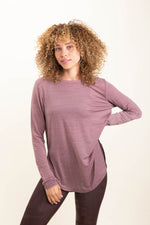 Load image into Gallery viewer, Ribbed Mesh Long Sleeve Flow Top
