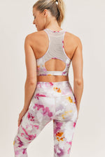 Load image into Gallery viewer, Watercolor Floral Sports Bra
