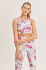 Load image into Gallery viewer, Watercolor Floral Sports Bra
