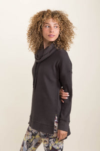 Hi-Lo Cowl Neck Pullover