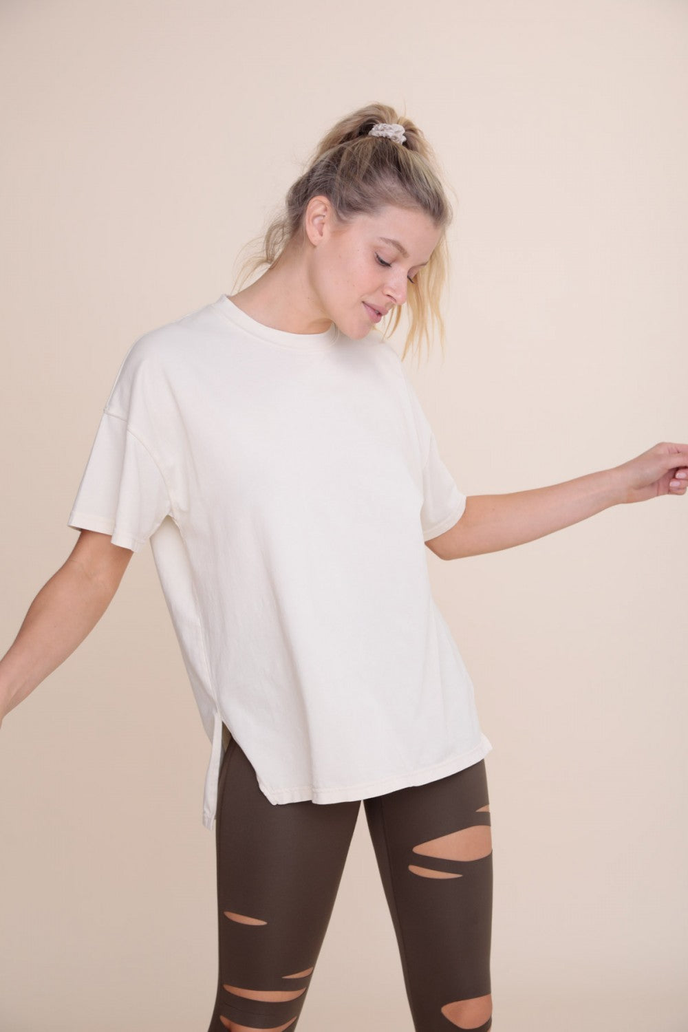 Short Sleeve Hi-Lo Top