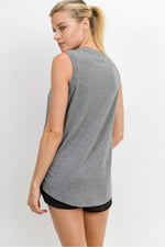 Load image into Gallery viewer, Notched Sleeveless Flowy Tank Top
