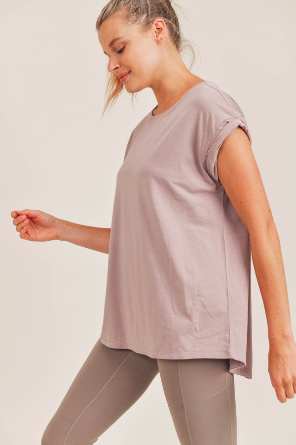 Cap-Sleeve Flow Top