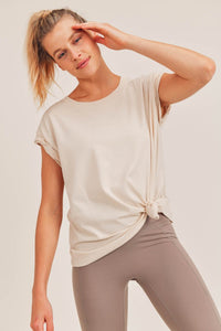 Cap-Sleeve Flow Top