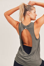 Load image into Gallery viewer, Open Overlay Back Tank Top
